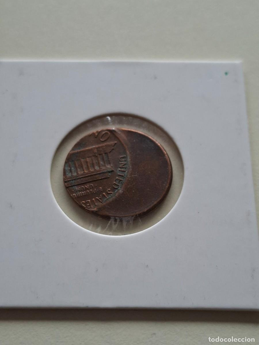 Monedas antiguas de Am&eacute;rica: Mint Error Lincond cent ,50% off center - Foto 2