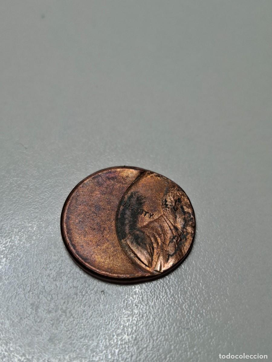 Monedas antiguas de Am&eacute;rica: Mint Error Lincond cent ,50% off center - Foto 3