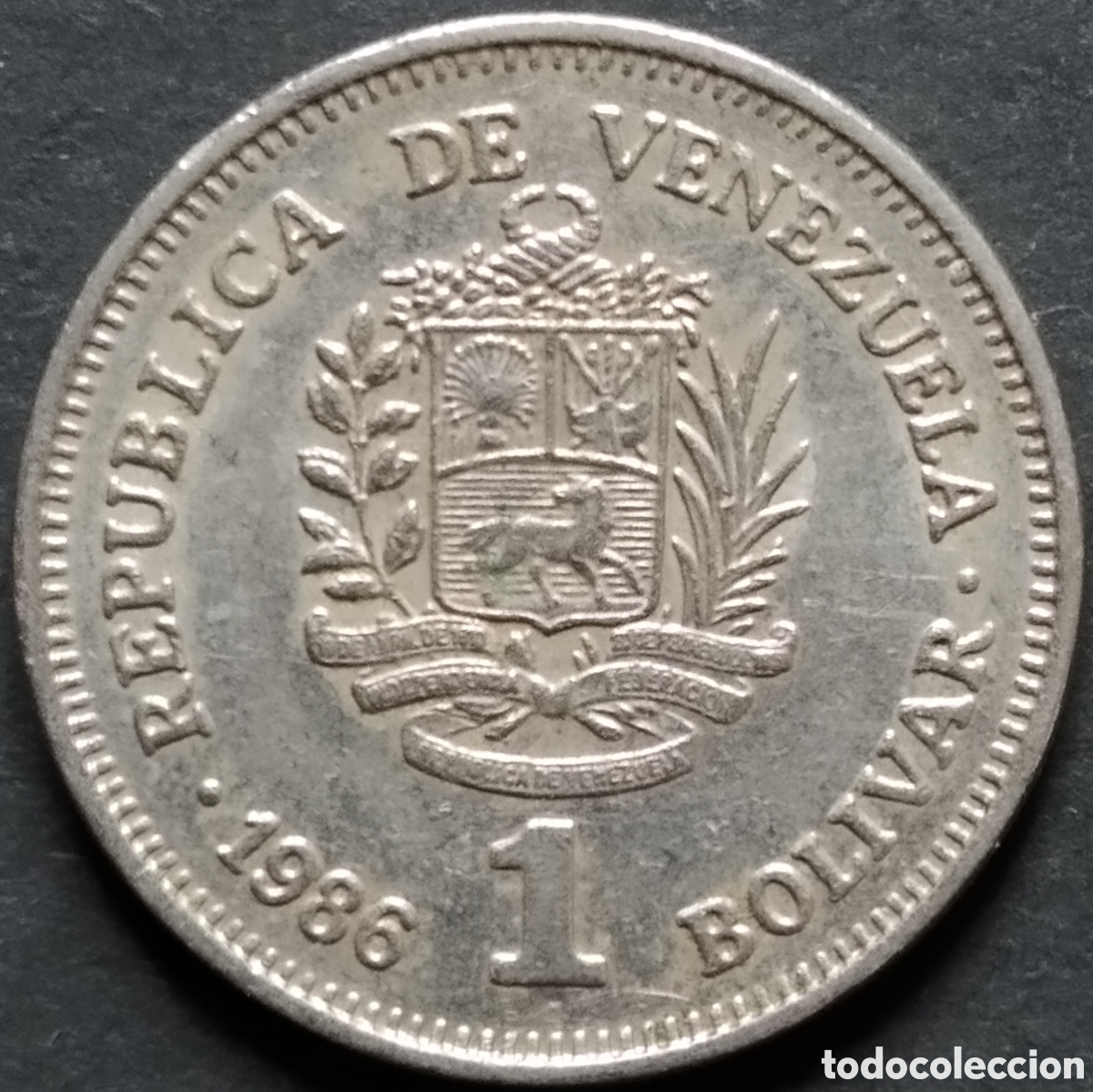 Old Coins of America: MONEDA - VENEZUELA 1 BOLIVAR 1986