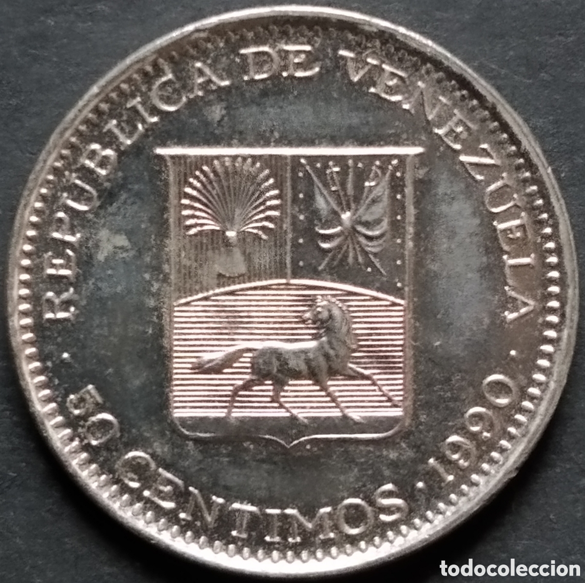 Old Coins of America: MONEDA - VENEZUELA 50 C&Eacute;NTIMOS 1990