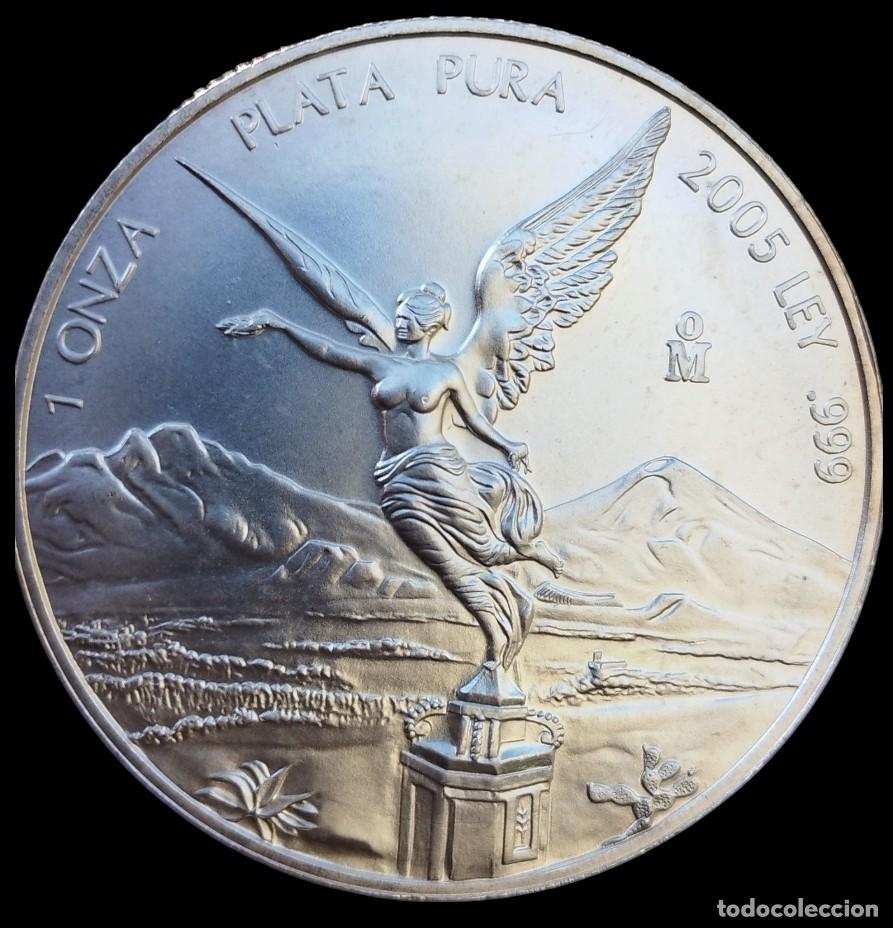 Old Coins of America: ​M&eacute;xico. 1 Onza Libertad 2005. Serie Escudos Hist&oacute;ricos. Plata .999