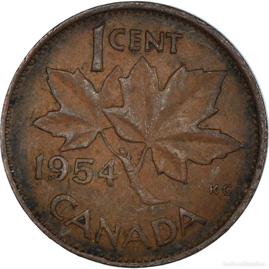 Monedas antiguas de Am&eacute;rica: [#1499706] Moneda, Canad&aacute;, Cent, 1954 - Foto 2