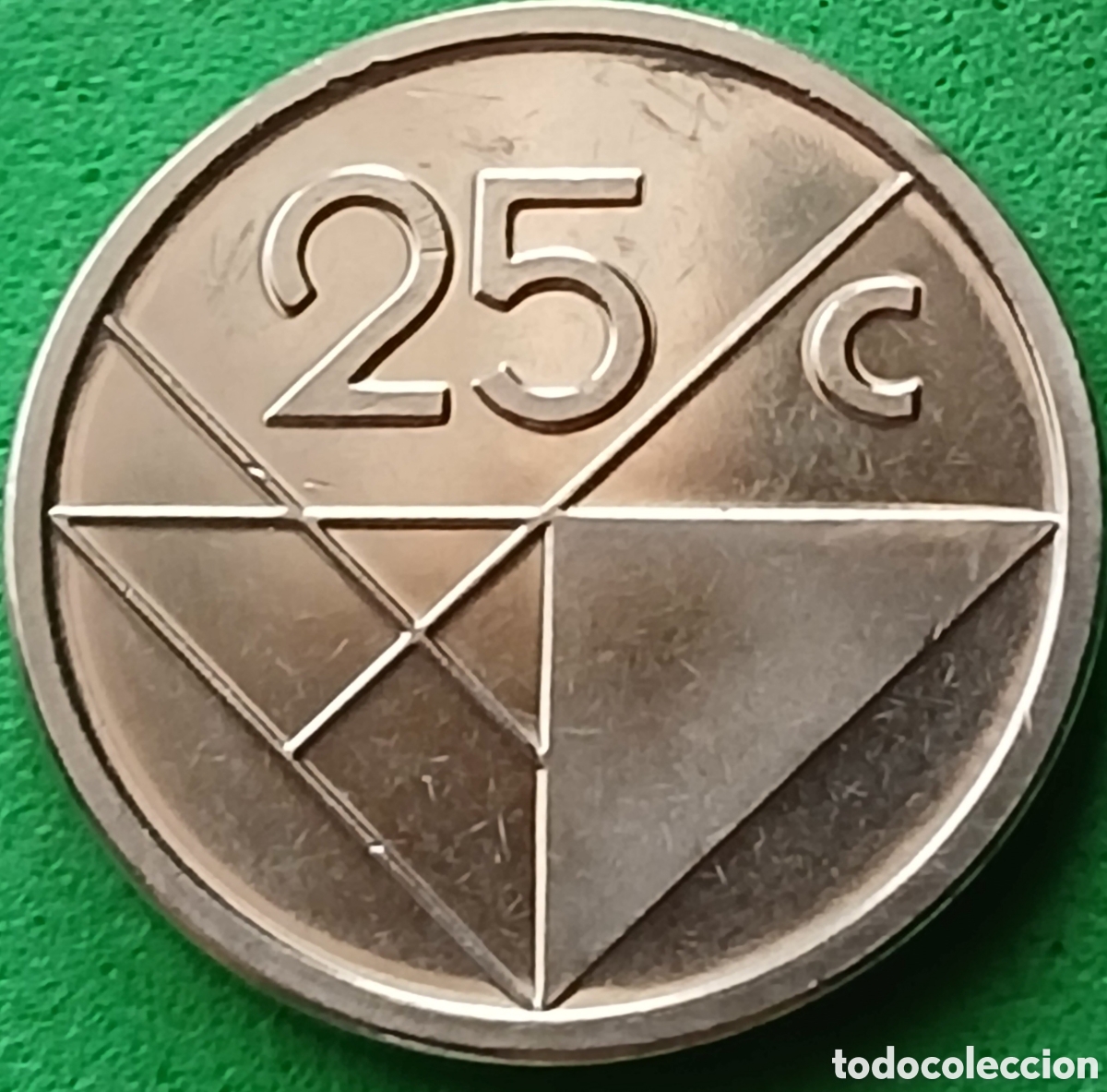 Monedas antiguas de Am&eacute;rica: Aruba 25 centavos 2024 km#3 RARA (R)!