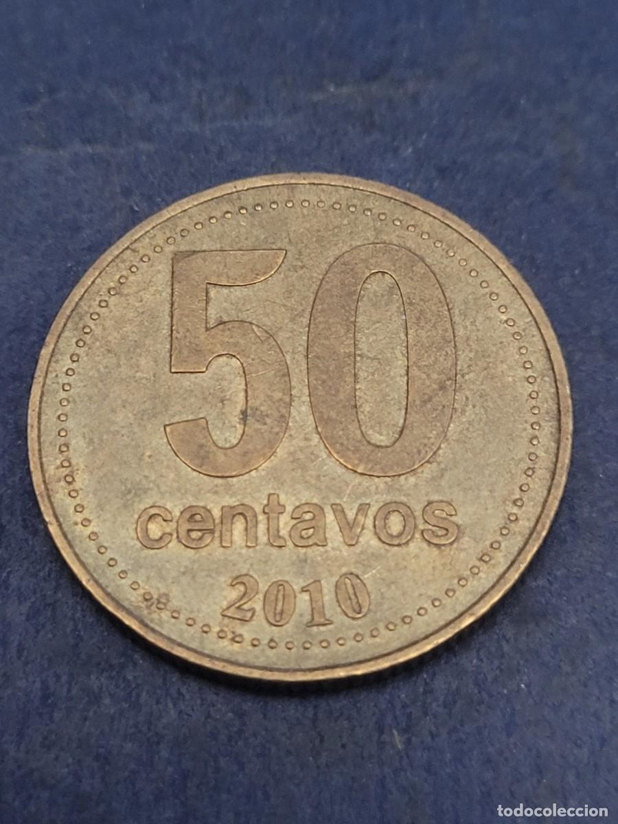Monedas antiguas de Am&eacute;rica: Moneda 50 centavos 2010 Argentina - Foto 2