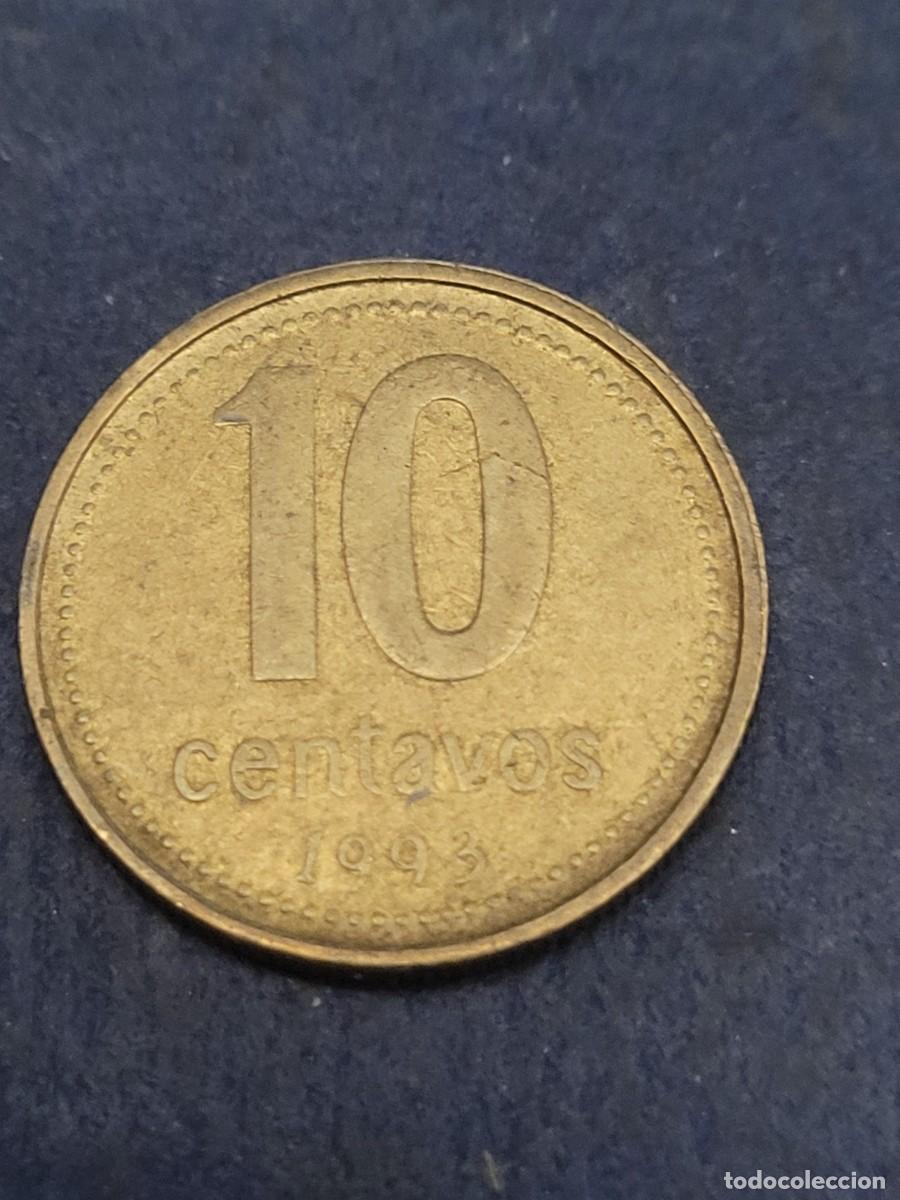Monedas antiguas de Am&eacute;rica: Moneda 10 centavos 1993 Argentina - Foto 2