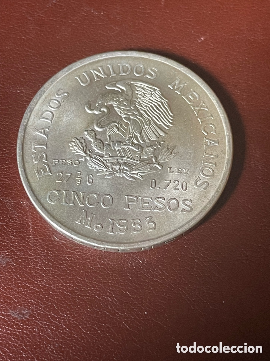 Monedas antiguas de Am&eacute;rica: Moneda de plata M&eacute;xico - Foto 2