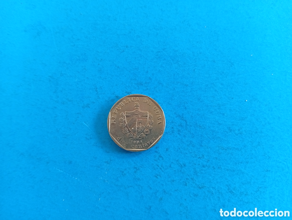 Monedas antiguas de Am&eacute;rica: 10 centavos de Cuba 1994 - Foto 1