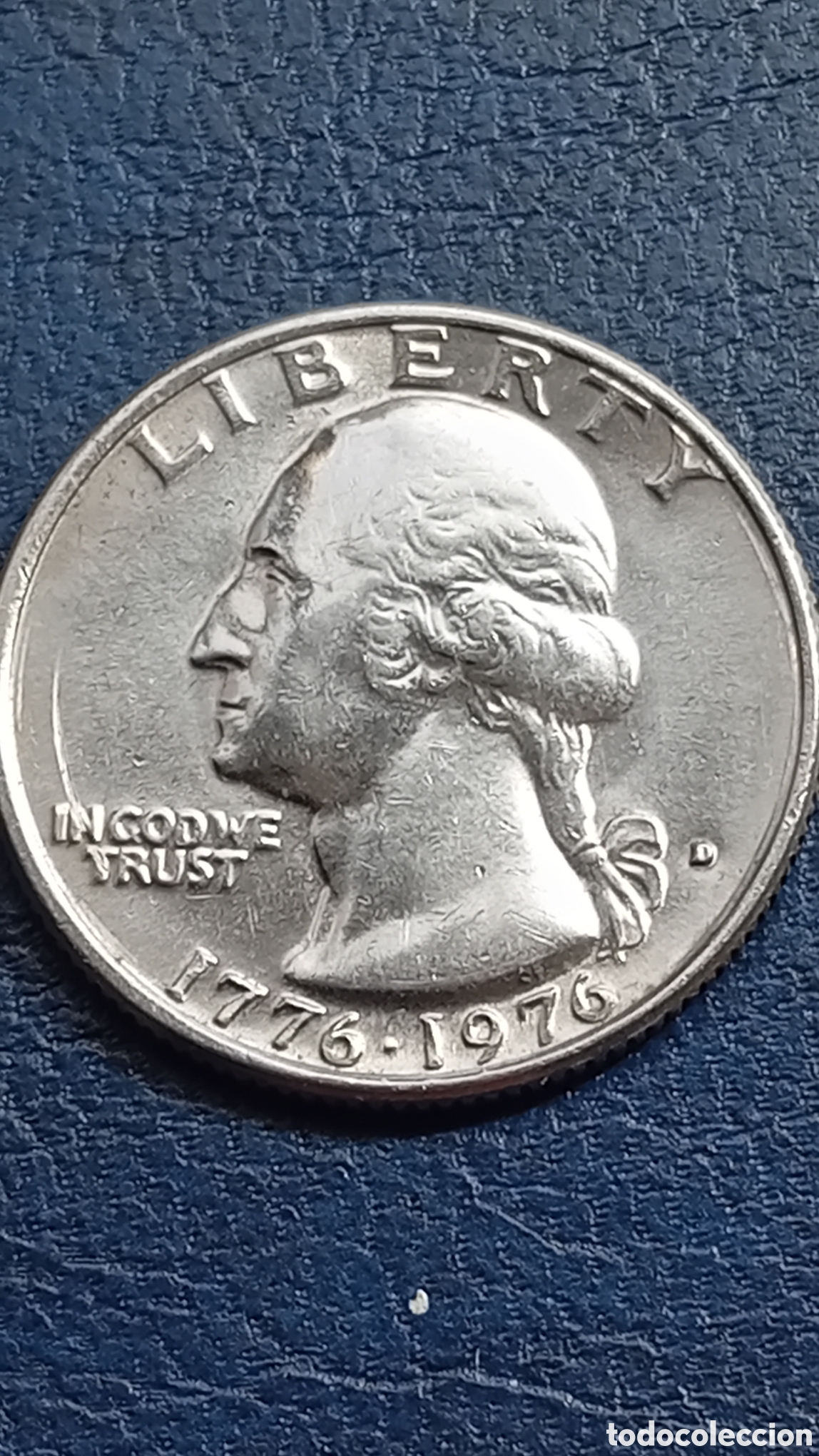 Monedas antiguas de Am&eacute;rica: QUARTER DOLAR WASHINGTON - Foto 3