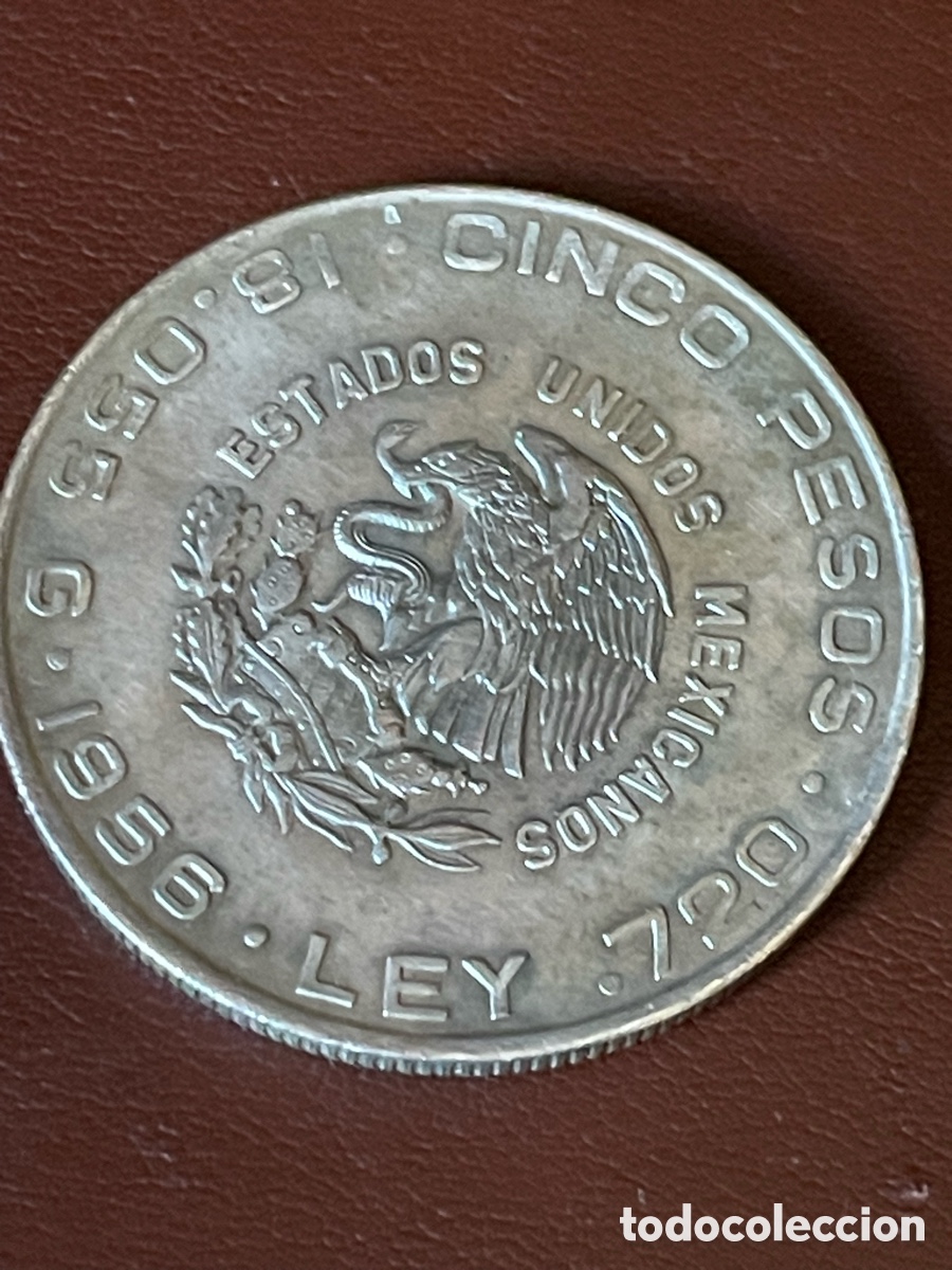 Monedas antiguas de Am&eacute;rica: Moneda PLATA M&eacute;xico hidalgo - Foto 2