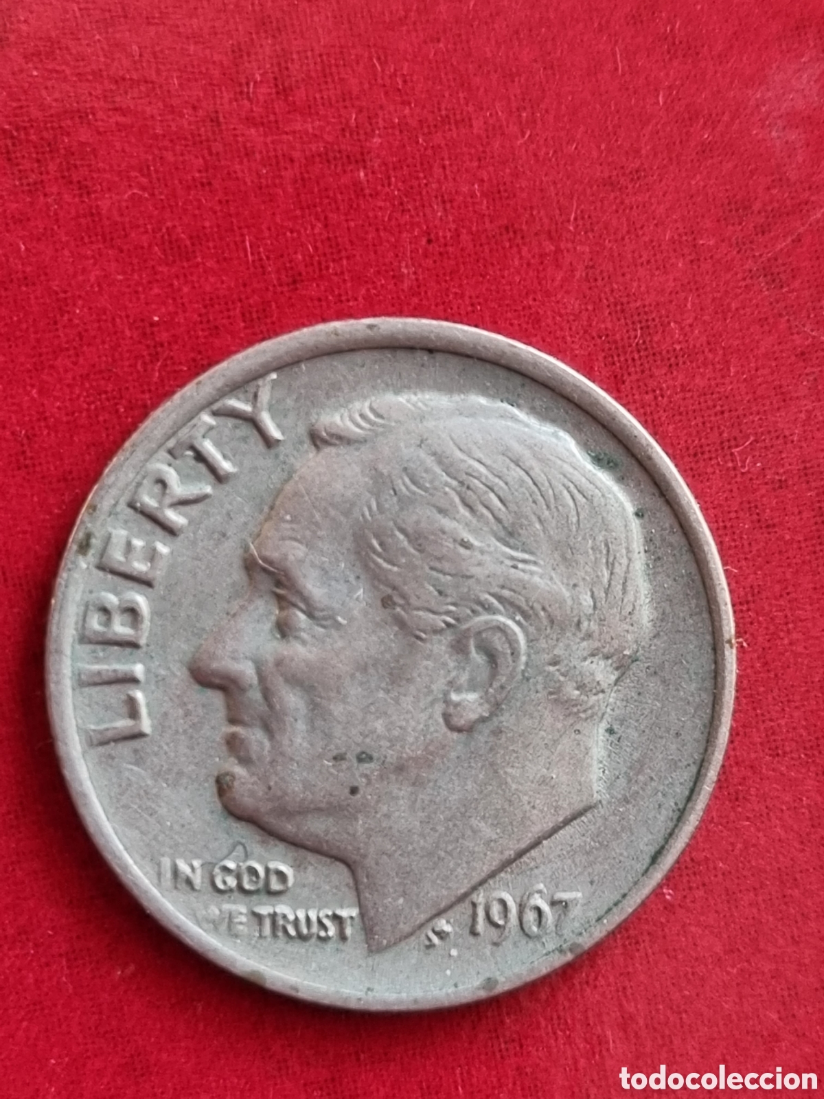 Monedas antiguas de Am&eacute;rica: Moneda One Dime. U.S.A. 1967. - Foto 2