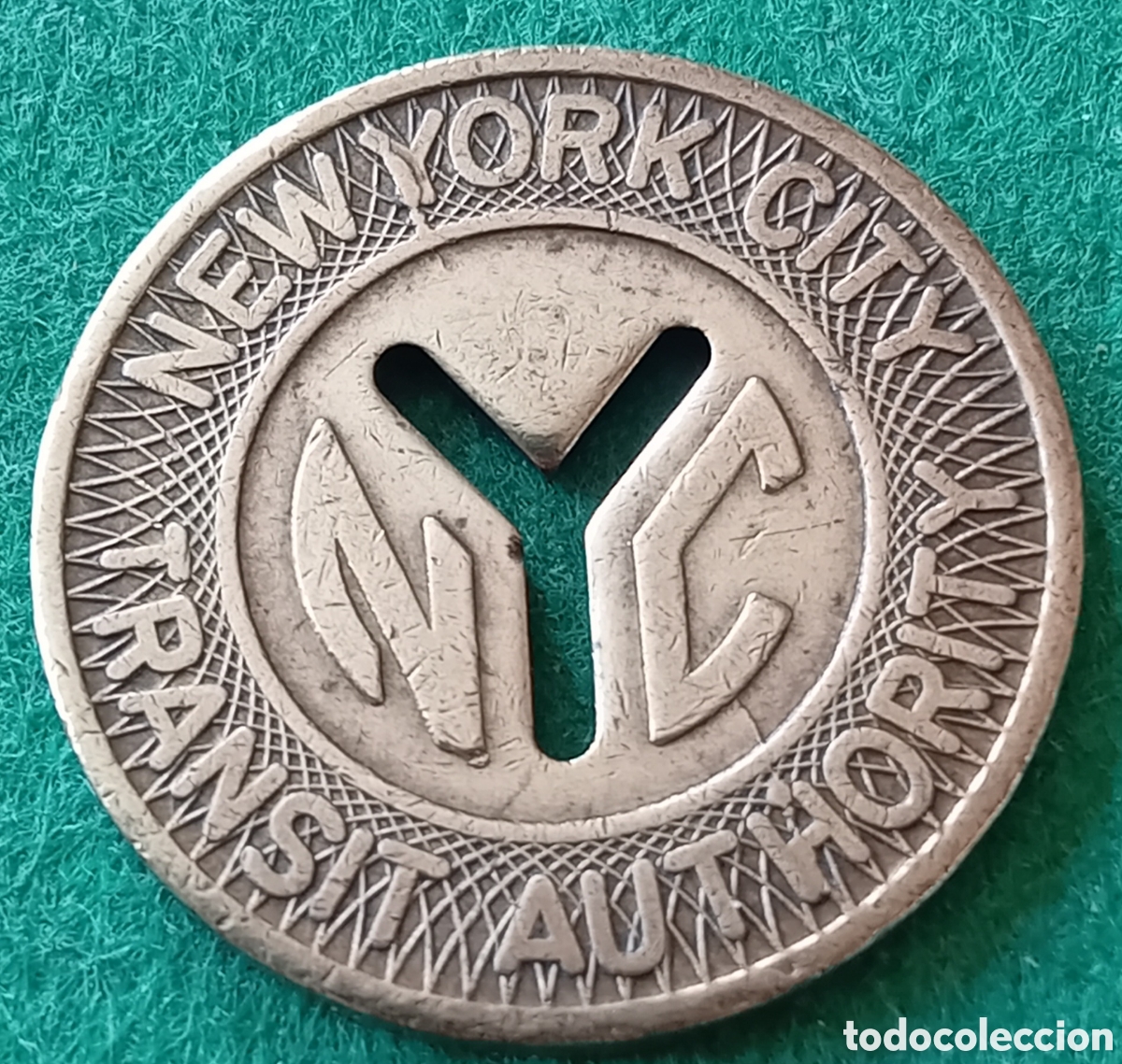 Monedas antiguas de Am&eacute;rica: MONEDA FICHA ANTIGUA NUEVA YORK
