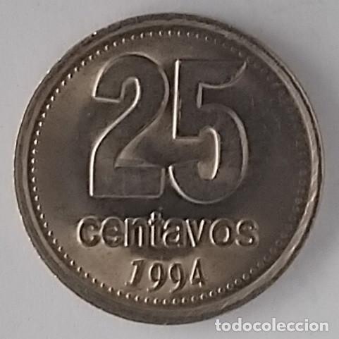 Monedas antiguas de Am&eacute;rica: ARGENTINA 25 centavos 1994 - Foto 2