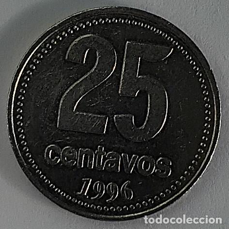 Monedas antiguas de Am&eacute;rica: ARGENTINA 25 centavos 1996 - Foto 2