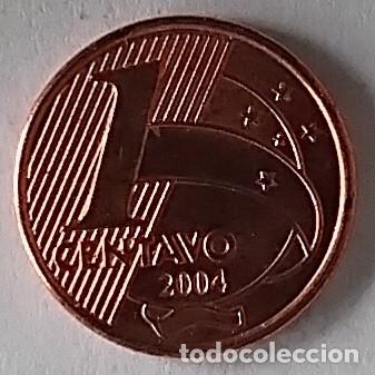 Monedas antiguas de Am&eacute;rica: BRASIL 1 centavo 2004 - Foto 2