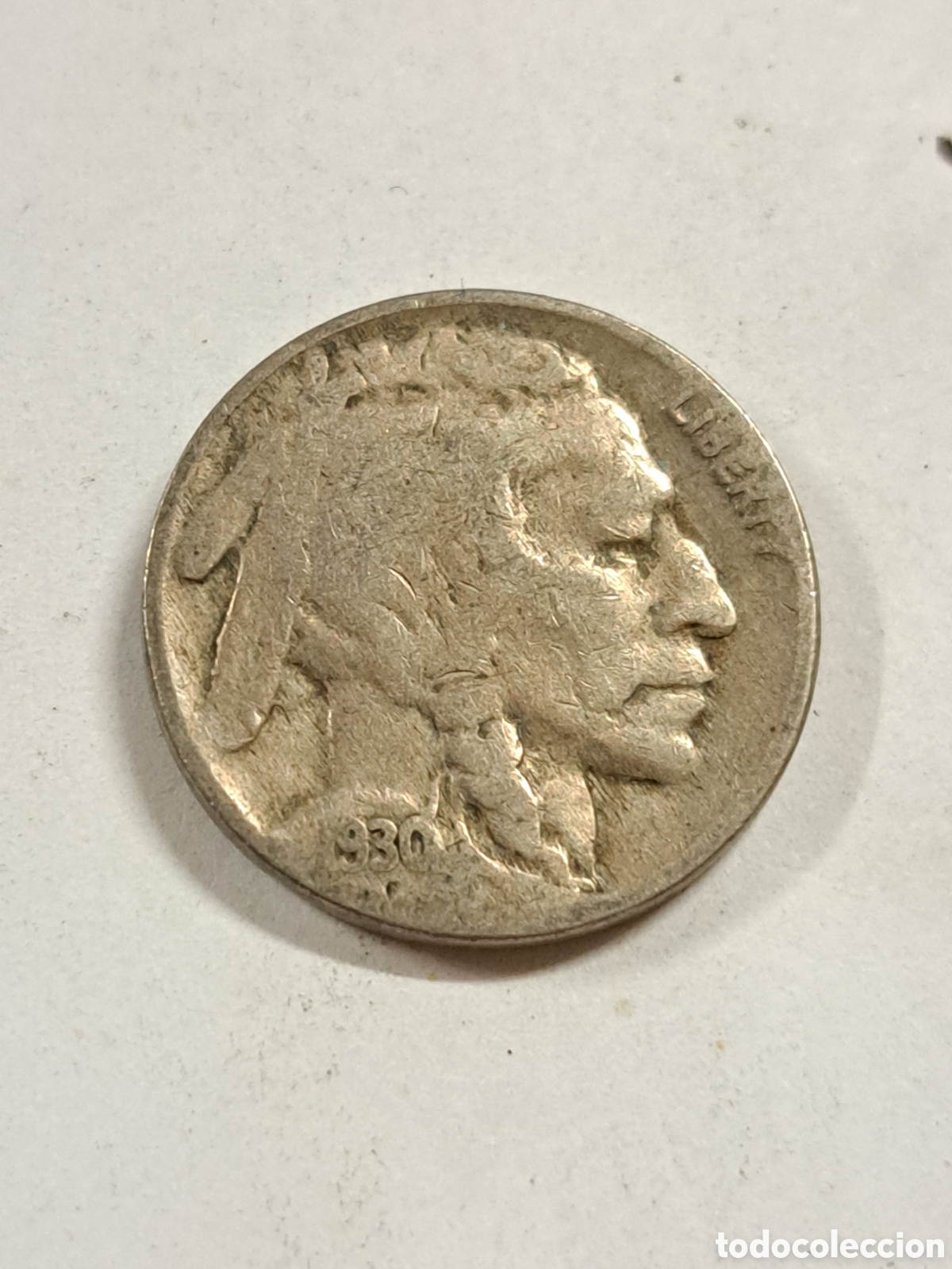 Monedas antiguas de Am&eacute;rica: 5 centavos EEUU del indio - bisonte a&ntilde;o 1930 - Foto 1