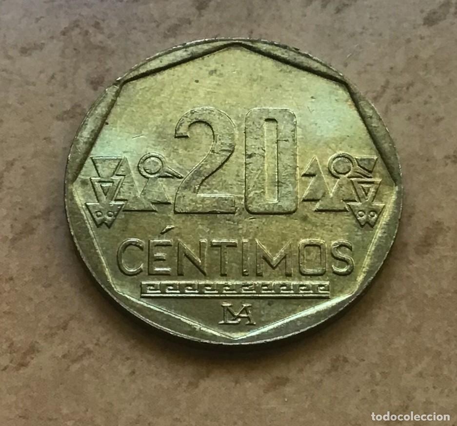 Monedas antiguas de Am&eacute;rica: 20 c&eacute;ntimos de Per&uacute;. A&ntilde;o 2009 - Foto 2