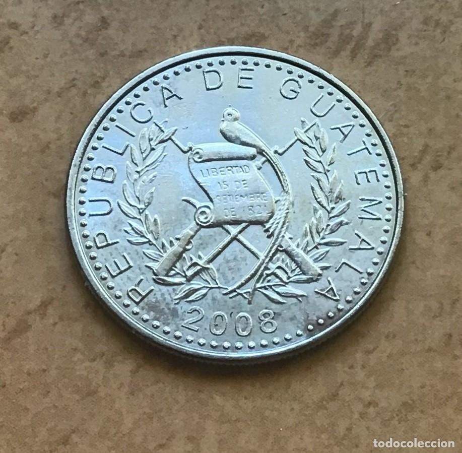 Monedas antiguas de Am&eacute;rica: 10 centavos de Guatemala. A&ntilde;o 2008 - Foto 2