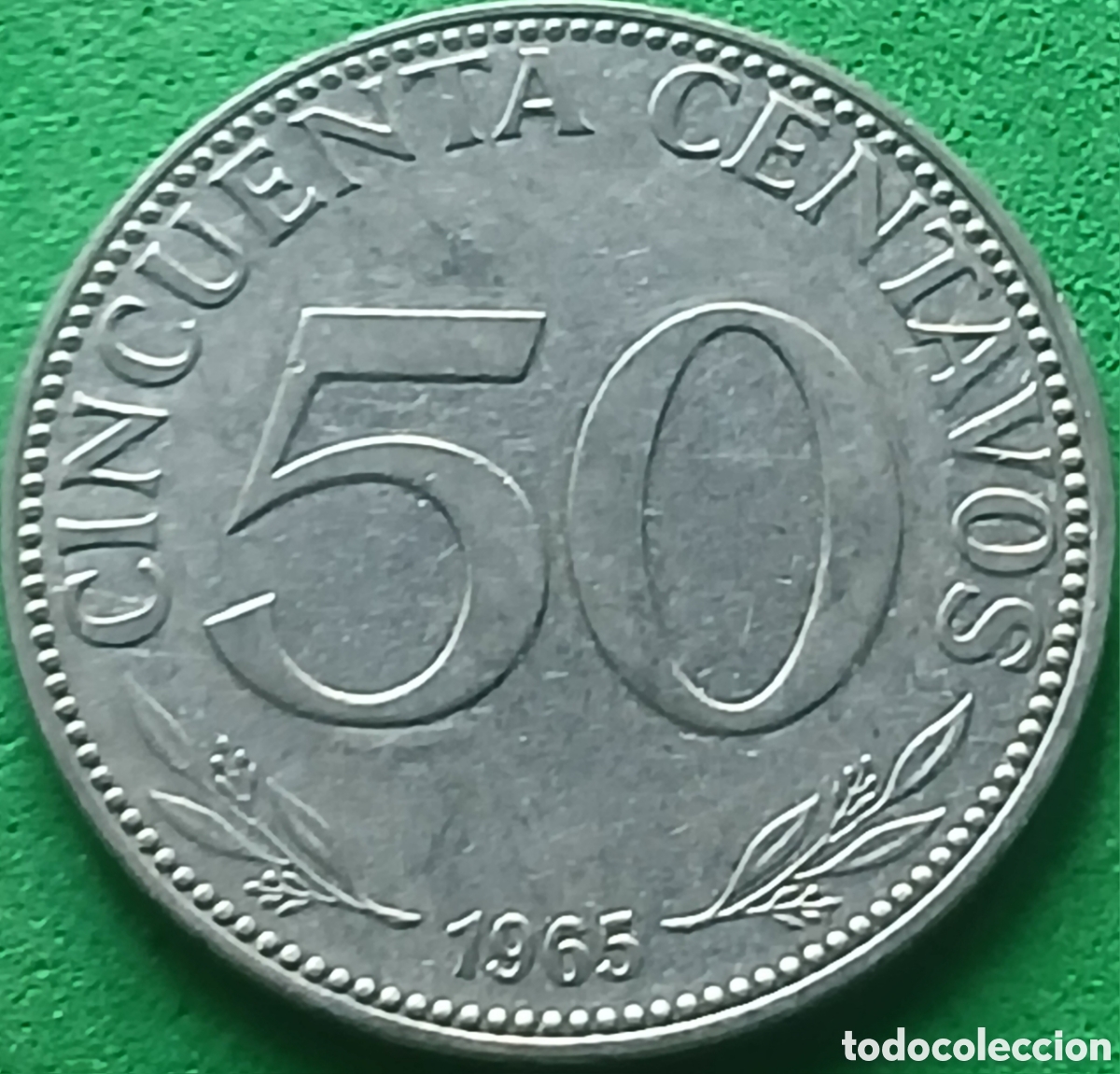 Monedas antiguas de Am&eacute;rica: Bolivia 50 centavos 1965 km#190
