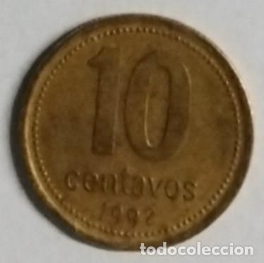 Monedas antiguas de Am&eacute;rica: ARGENTINA 10 centavos 1992 - Foto 2