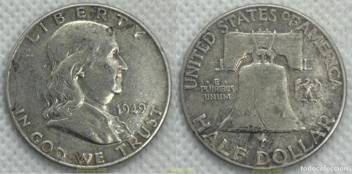Monedas antiguas de Am&eacute;rica: 4407 ESTADOS UNIDOS 1949 MEDIO D&Oacute;LAR 1949 ESTADOS UNIDOS