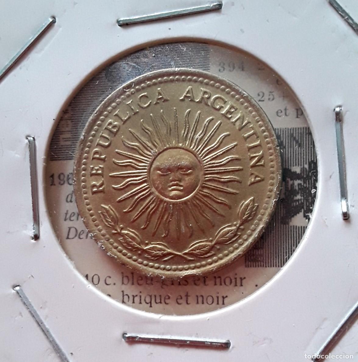 Alte M&uuml;nzen aus Amerika: 10 Pesos republica Argentina 1976