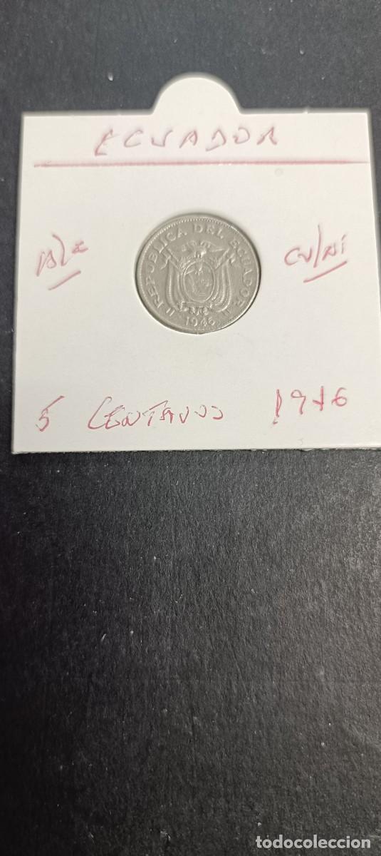 Old Coins of America: ECUADOR 5 CENTAVOS 1946 BC KM=75b (CUPRONIQUEL)