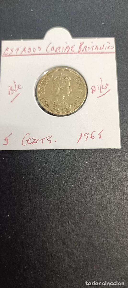Old Coins of America: TERRITORIOS CARIBE BRITANICO 5 CENTIMOS 1965 BC KM=4 (NIQUEL-LAT&Oacute;N)