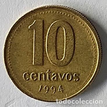 Monedas antiguas de Am&eacute;rica: ARGENTINA 10 centavos 1994 - Foto 2