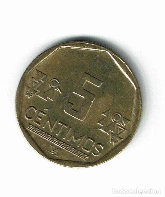 Monedas antiguas de Am&eacute;rica: PER&Uacute; 5 CENTIMOS 2007 - Foto 1