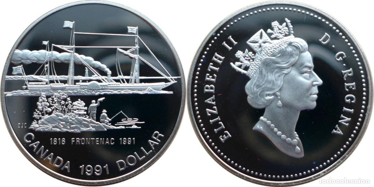 Monedas antiguas de Am&eacute;rica: CANADA 1 DOLAR 1991 ....... - Foto 1
