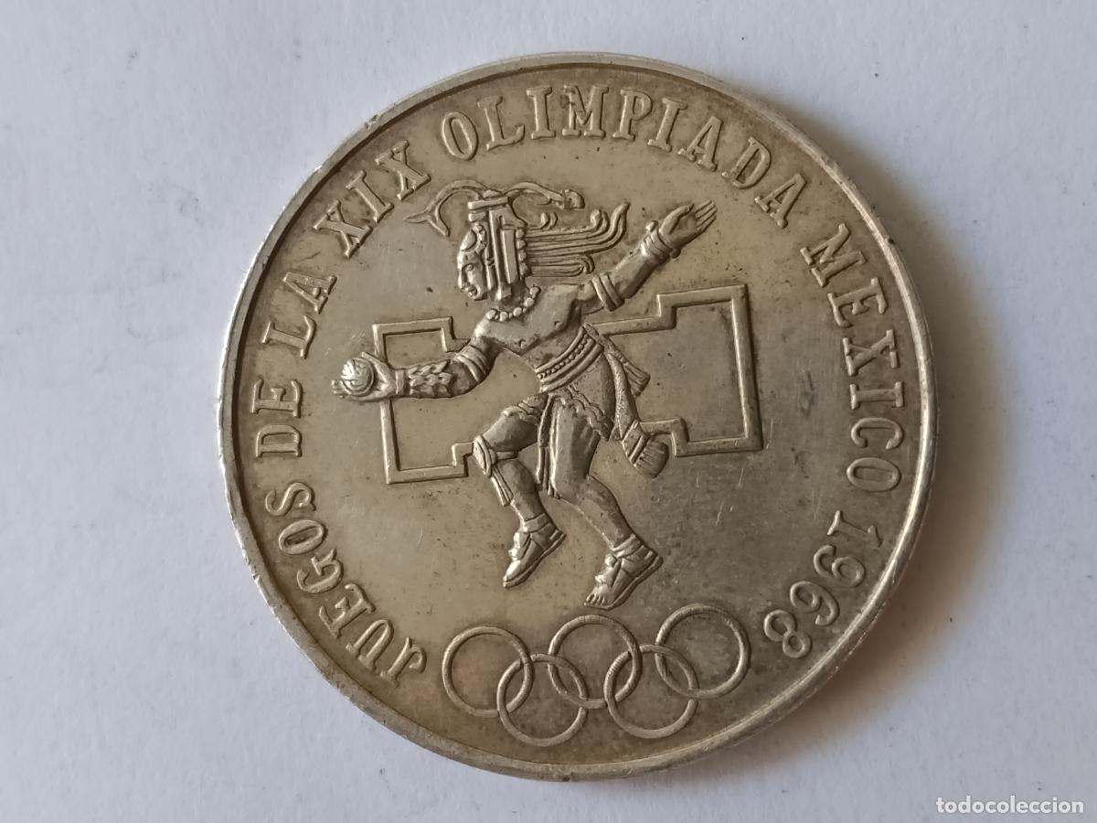 Monedas antiguas de Am&eacute;rica: M&eacute;xico. 25 pesos de plata de 1968