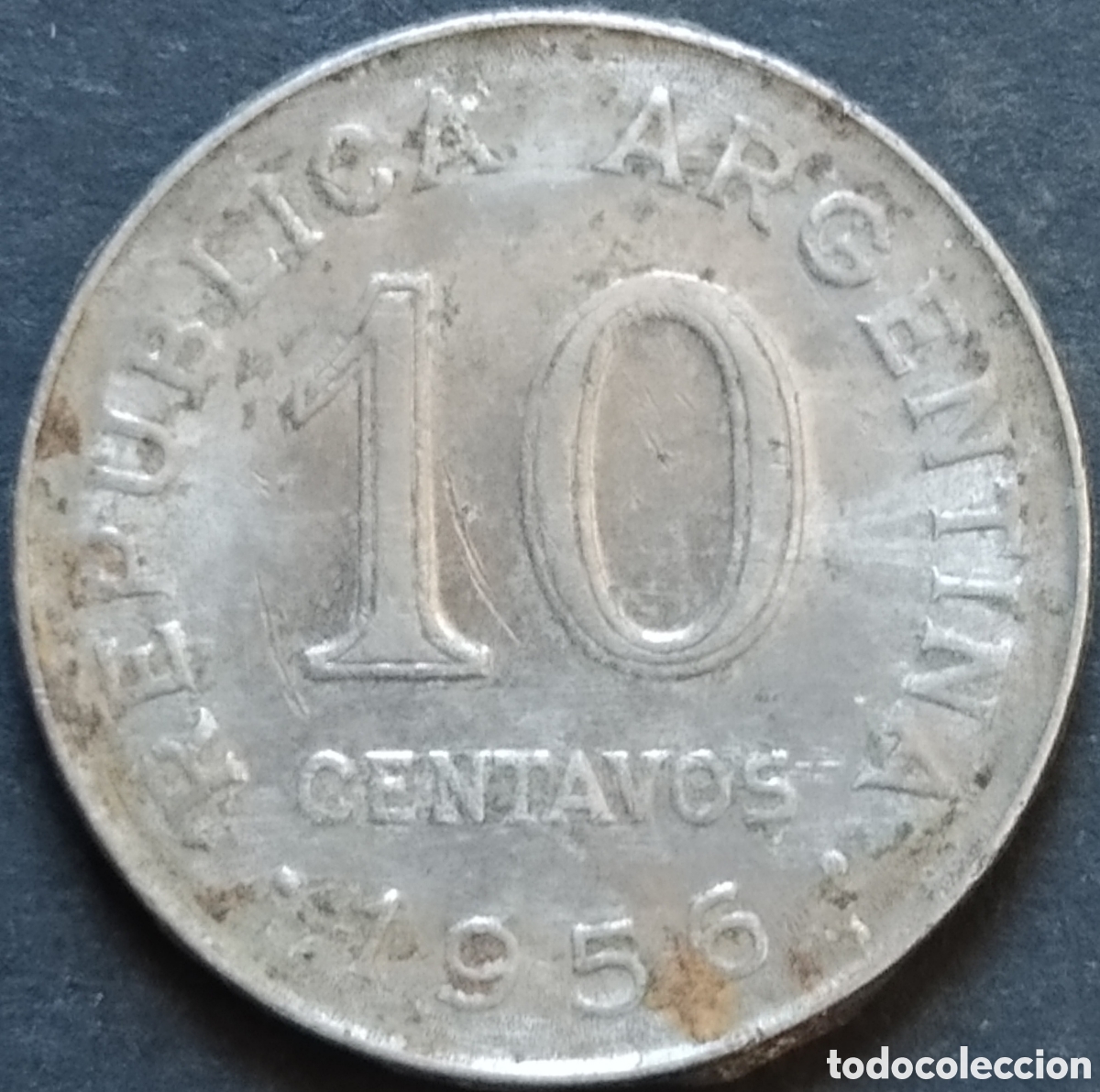 Monedas antiguas de Am&eacute;rica: MONEDA - ARGENTINA 10 CENTAVOS 1956