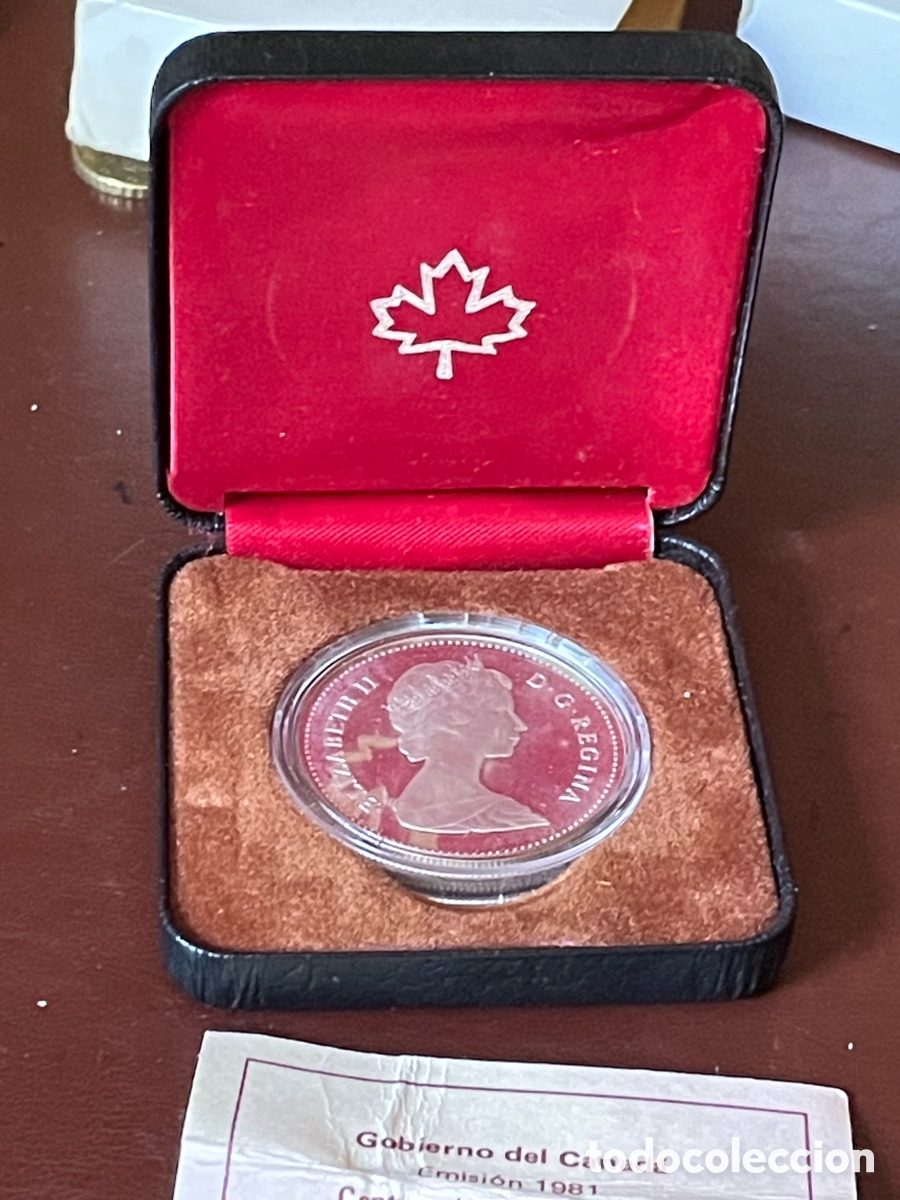 Monedas antiguas de Am&eacute;rica: Moneda PLATA 1 d&oacute;lar Canad&aacute; - Foto 4