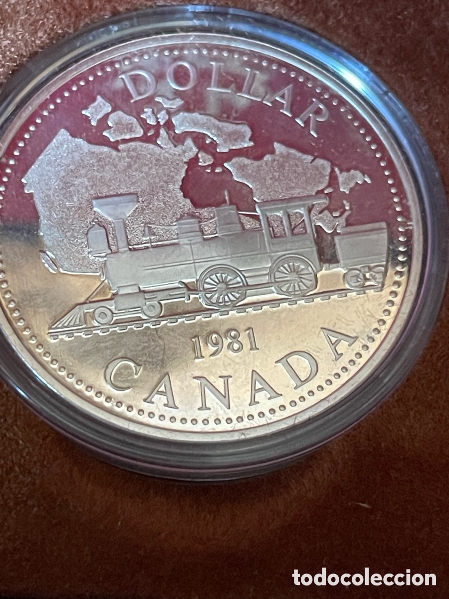 Monedas antiguas de Am&eacute;rica: Moneda PLATA 1 d&oacute;lar Canad&aacute; - Foto 1