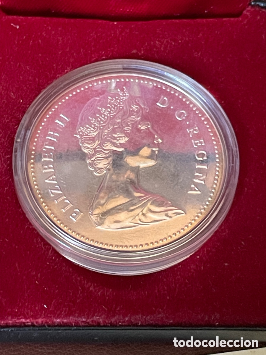 Monedas antiguas de Am&eacute;rica: Moneda Plata Canad&aacute; 1 d&oacute;lar - Foto 2