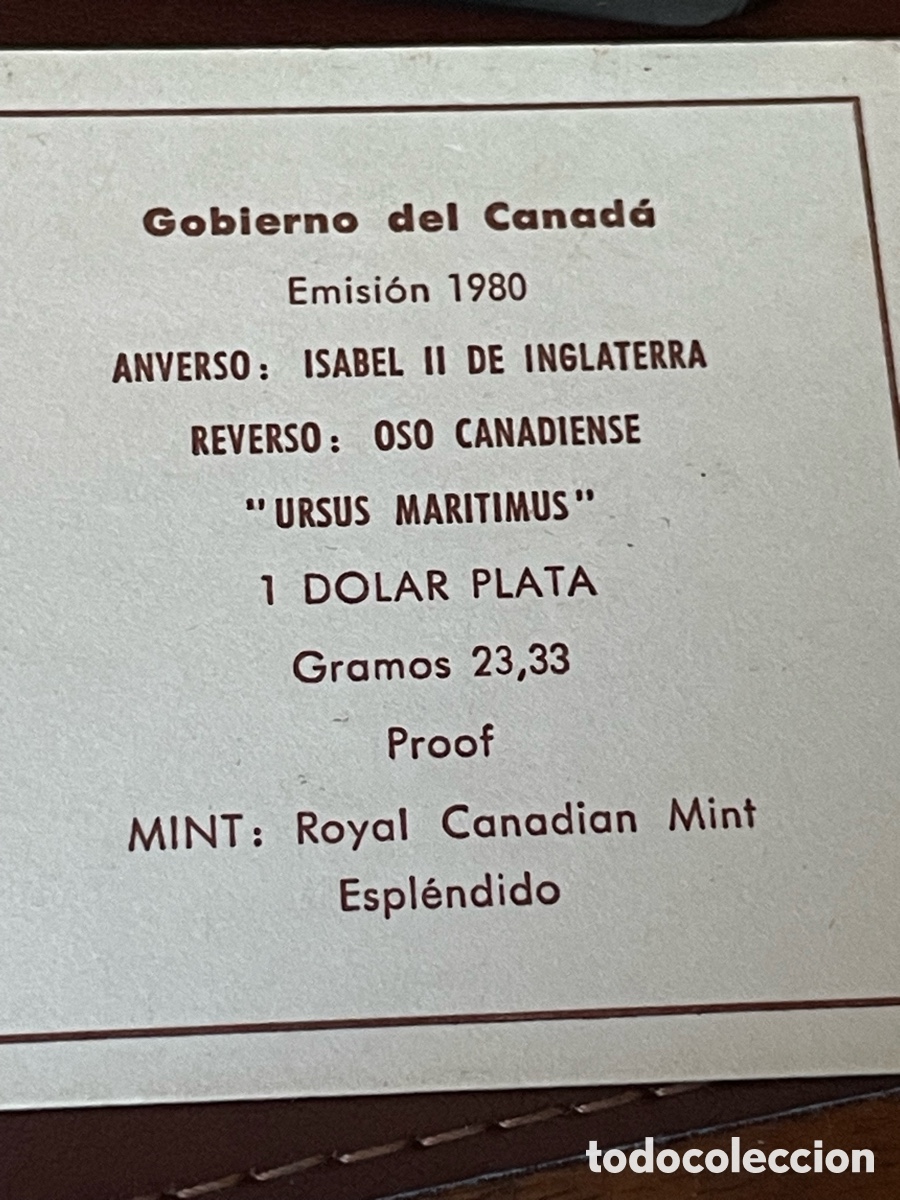 Monedas antiguas de Am&eacute;rica: Moneda Plata Canad&aacute; 1 d&oacute;lar - Foto 5