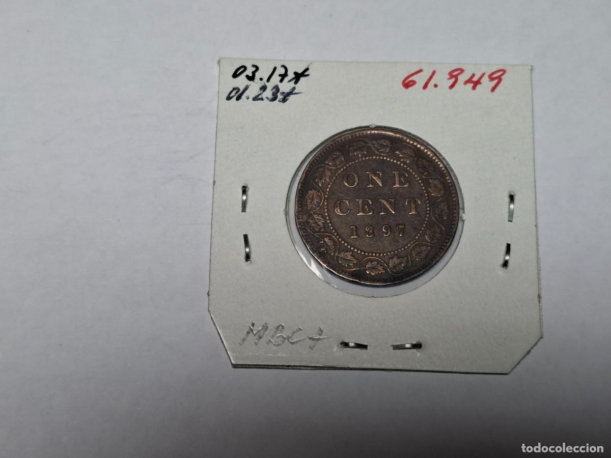 Monedas antiguas de Am&eacute;rica: 1 CENT de 1897 KM 7 CANADA en MBC+ - Foto 2