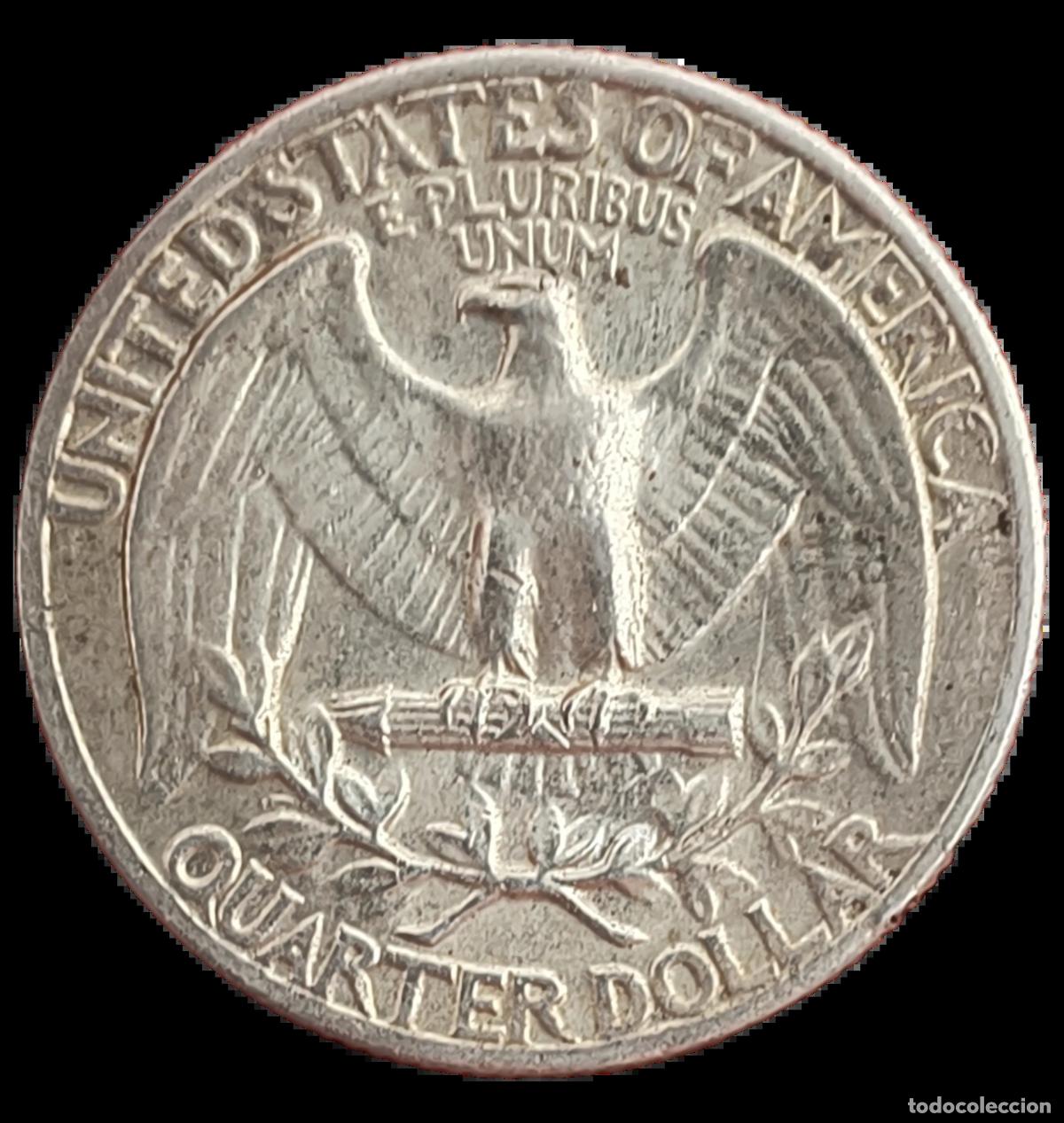 Monedas antiguas de Am&eacute;rica: 1/4 Dollar 1964 - Foto 2