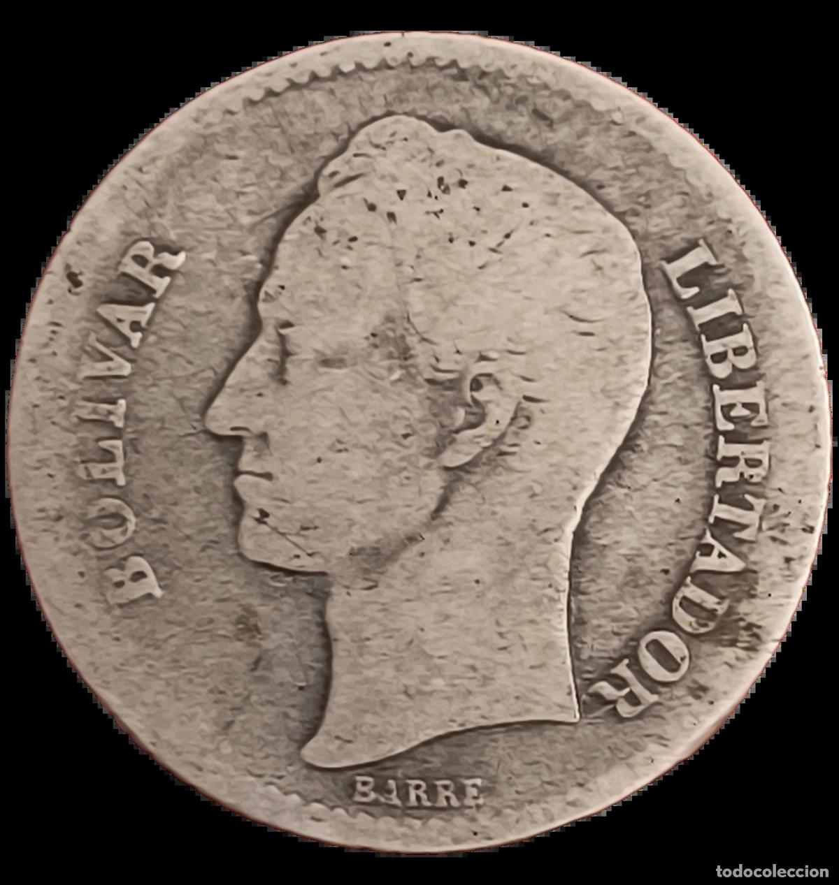 Old Coins of America: 1 Bol&iacute;var Venezuela 1936 BC+