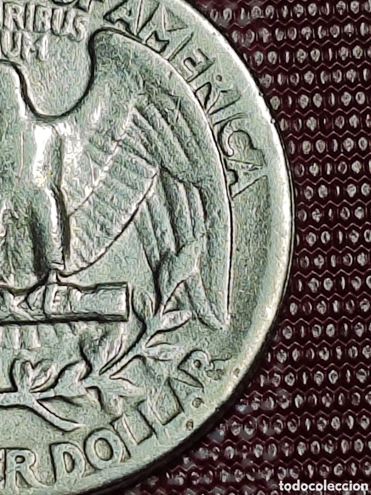 Monedas antiguas de Am&eacute;rica: Moneda 1/4 dolar 1942 plata - Foto 5