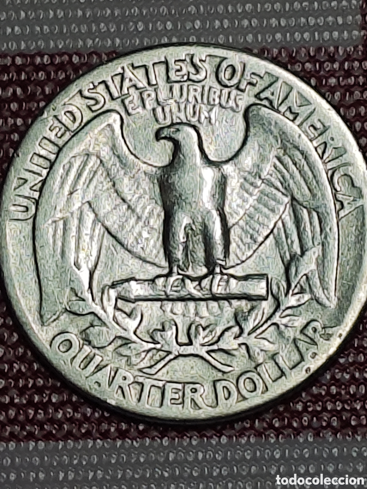 Monedas antiguas de Am&eacute;rica: Moneda 1/4 dolar 1942 plata - Foto 1