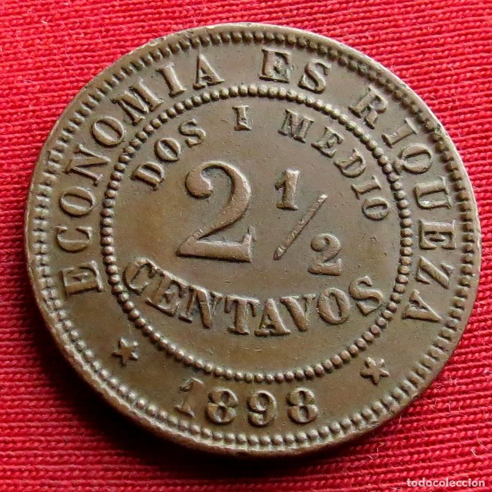 Monedas antiguas de Am&eacute;rica: Chile 2, 1/2 centavos 1898 - Foto 1