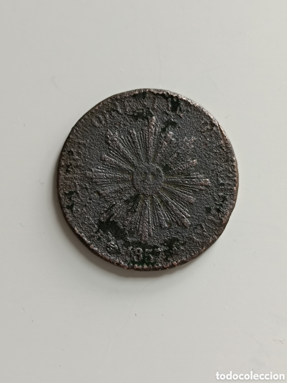 Monedas antiguas de Am&eacute;rica: 20 cent&eacute;simos Uruguay 1857 - Foto 1