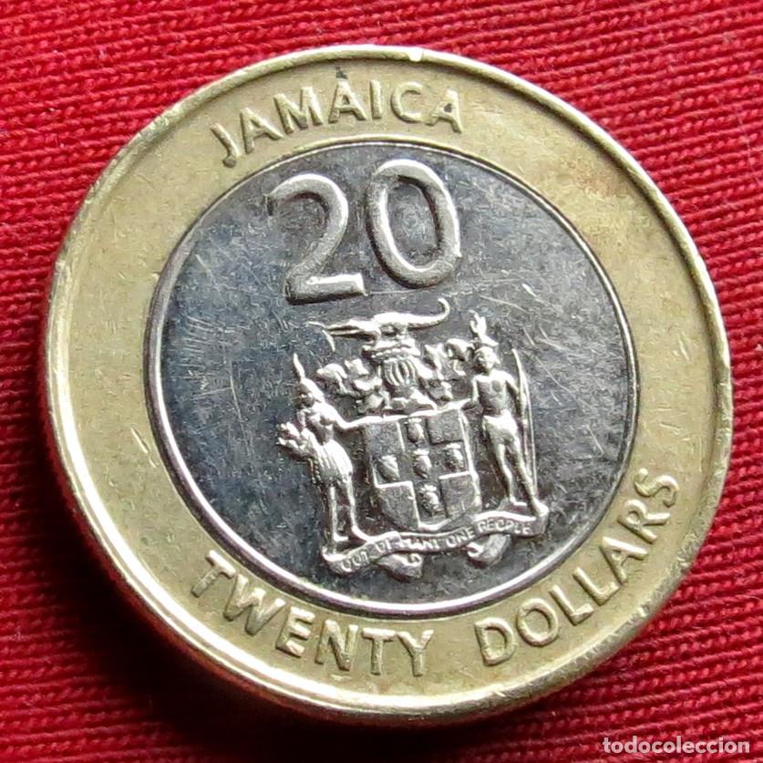 Monedas antiguas de Am&eacute;rica: Jamaica 20 $ 2008 .. - Foto 2