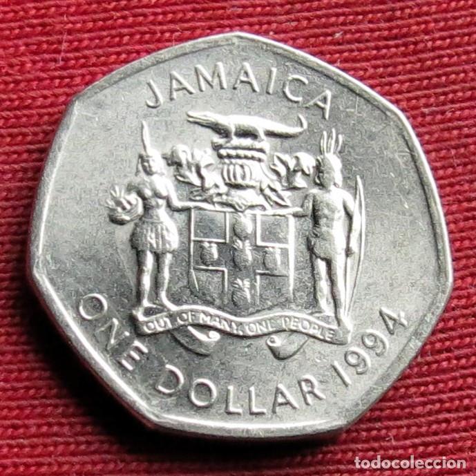 Monedas antiguas de Am&eacute;rica: Jamaica 1 $ 1994 ... - Foto 2