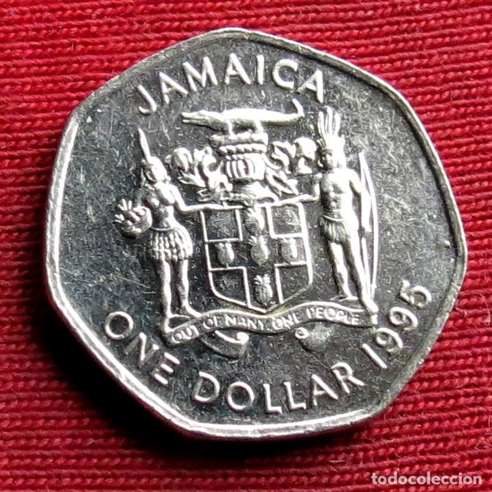 Monedas antiguas de Am&eacute;rica: Jamaica 1 $ 1995 ... - Foto 2