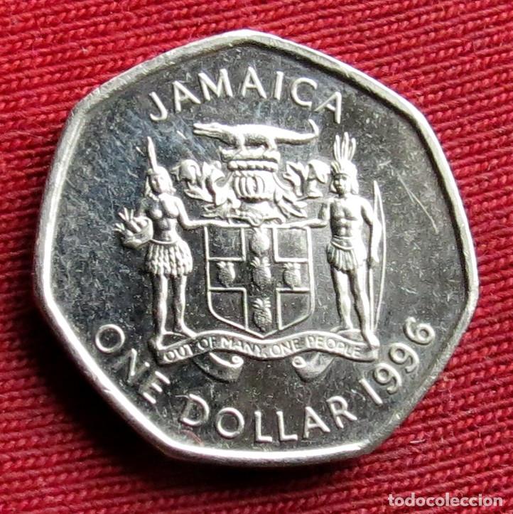 Monedas antiguas de Am&eacute;rica: Jamaica 1 $ 1996 ... - Foto 2