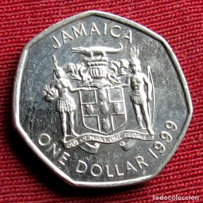 Monedas antiguas de Am&eacute;rica: Jamaica 1 $ 1999 ... - Foto 2