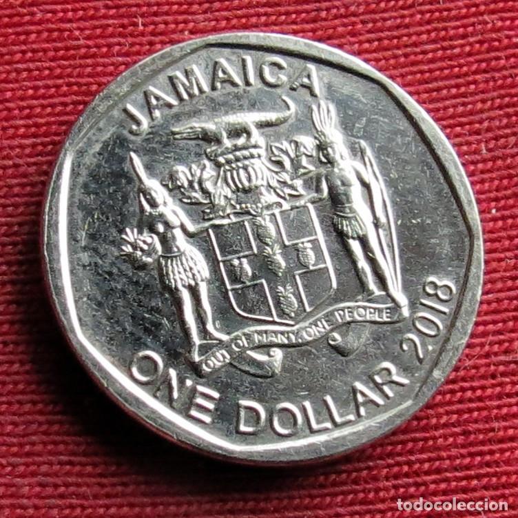 Monedas antiguas de Am&eacute;rica: Jamaica 1 $ 2018 ... - Foto 2
