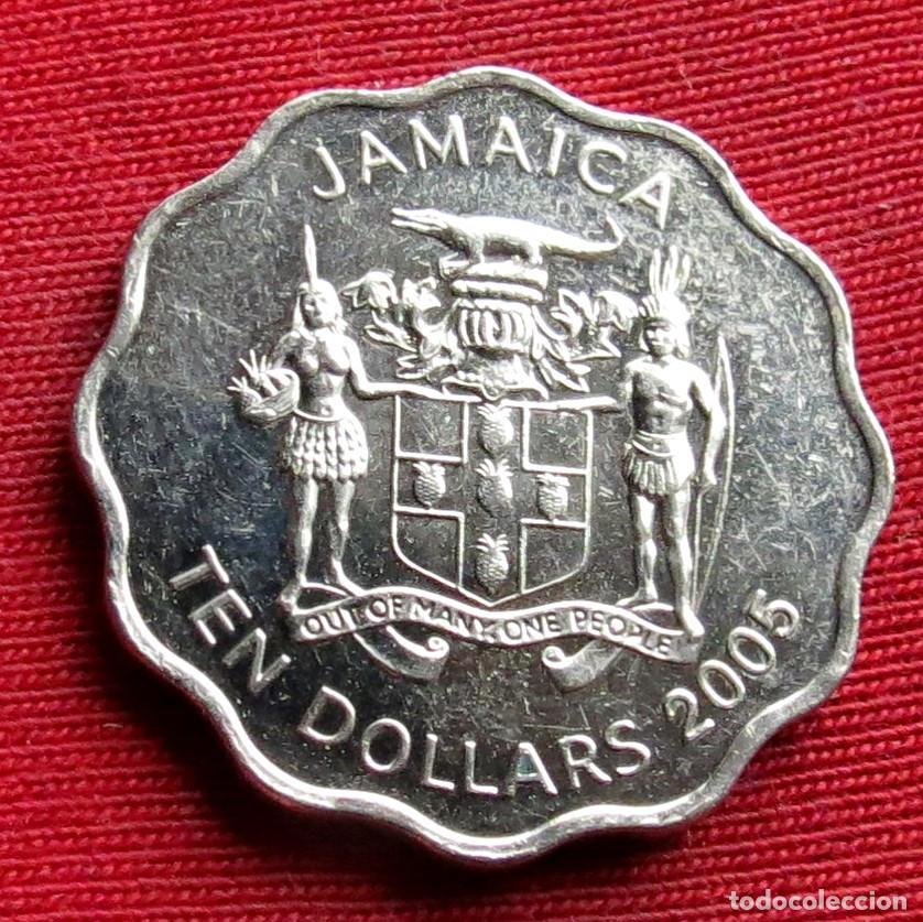 Monedas antiguas de Am&eacute;rica: Jamaica 10 $ 2005 ... - Foto 2